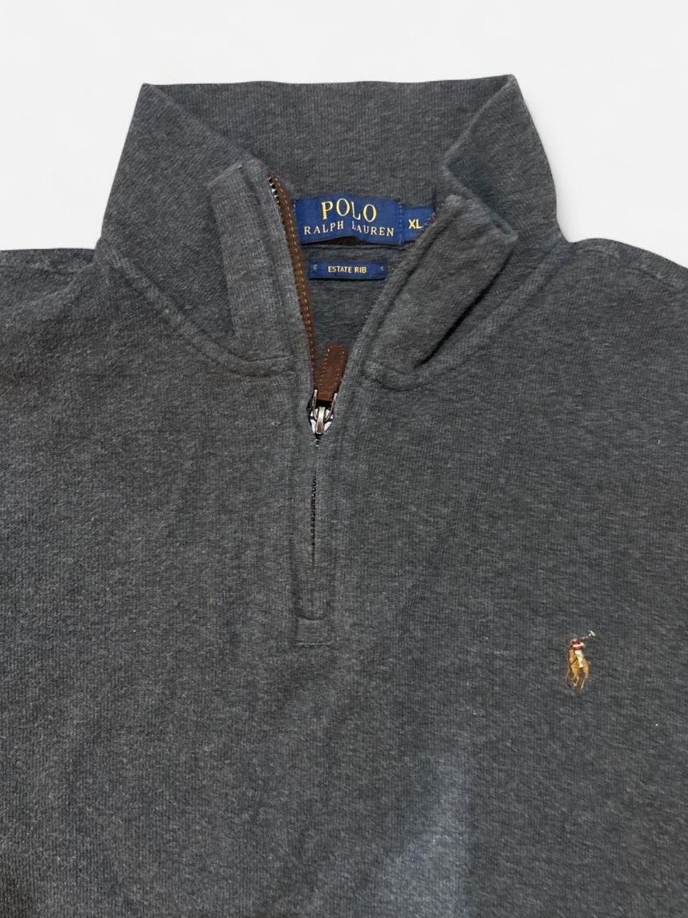 Polo by Ralph Lauren Charcoal Gray Quarter-Zip Pullover